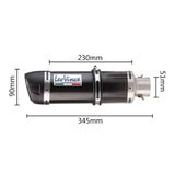 51mm Motorcycle Exhaust Muffler Pipe Slip-On Muffler Silencer with DB Killer