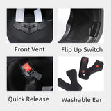 Flip up Motorcycle Helmet Double Lens Full Face Helmet High Quality UK Stock