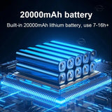 20000mAh Solar Camping Lantern Power Bank LED Tent Light Emergency Flashlight