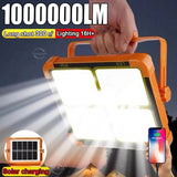 20000mAh Solar Camping Lantern Power Bank LED Tent Light Emergency Flashlight