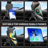 Car Wireless Charger Dual Coil Fast Charging for Samsung Galaxy Z Fold & Flip UK