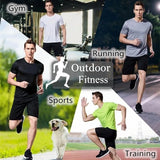 Men's Quick Dry Gym Running T-Shirt Moisture Wicking Short Sleeve Sports Shirt