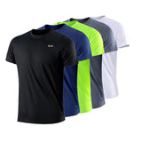 Men's Quick Dry Gym Running T-Shirt Moisture Wicking Short Sleeve Sports Shirt