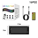 LED Matrix Car Sign 5V USB App Control Scrolling Pixel Panel Programmable IP65