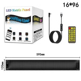 LED Matrix Car Sign 5V USB App Control Scrolling Pixel Panel Programmable IP65