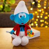 NEW 40cm Cute Smurf Plush Toy – Kawaii Cartoon Doll for Kids Birthday Gift UK
