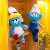 NEW 40cm Cute Smurf Plush Toy – Kawaii Cartoon Doll for Kids Birthday Gift UK