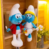 NEW 40cm Cute Smurf Plush Toy – Kawaii Cartoon Doll for Kids Birthday Gift UK