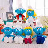 NEW 40cm Cute Smurf Plush Toy – Kawaii Cartoon Doll for Kids Birthday Gift UK