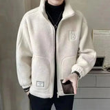 Men's Winter Fleece-lined Thickened Woolen Jacket Autumn/winter New Warm
