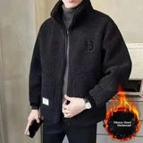 Men's Winter Fleece-lined Thickened Woolen Jacket Autumn/winter New Warm