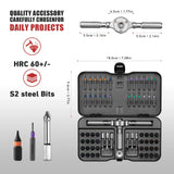 66 in 1 Magnetic Screwdriver Set DIY Ratchet Screwdriver Multi Bit Drive Set