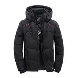 Mens Winter Quilted Warm Coat Duck Down Jacket Padded Bubble Puffer Hooded Parka