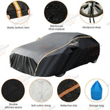 Waterproof 6 Layer Car Cover Heavy Duty Cotton Lined UV Protection - Size Large