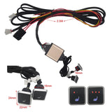 Universal Built-In Car Seat Heater Kit Fit 2 Seats 12V Alloy Wire Heating Pads 3