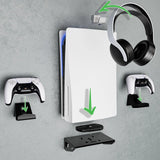 PS5 Wall Mount Stand & Controller Holders for PS5 & PS5 Slim UK