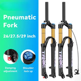 Bike Fork Rebound Adjustable MTB Air Front Suspension 26/27.5/29 Inch 120Mm