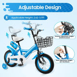 12 Inch Kids Bike for 2-10 Years Old Children Girls Bicycle Cycling Stabiliser