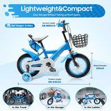 12 Inch Kids Bike for 2-10 Years Old Children Girls Bicycle Cycling Stabiliser