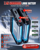 Rechargeable 6000mAh Battery Electric Heated Gloves Motorcycle Waterproof