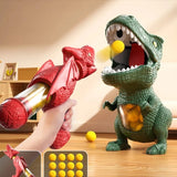 For Dinosaur Shooting Game Toy T-Rex Soft Bullet Gun Set for Kids Boys Gift