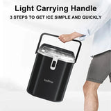 1.2L Counter Top Smart Electric Ice Cube Maker Machine Auto Self-cleaning