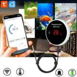 Tuya WiFi Temperature Sensor 3M Wire Probe Digital Smartlife Thermometer Alarm