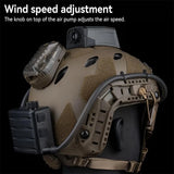 Tactical Goggles Fan Defogger AntiFog Kit Eyewear Air Defog Airsoft Shooting