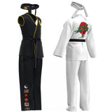 The Karate Kid Daniel LaRusso Cosplay Costume Karate Kid Adult Uniform Outfit UK