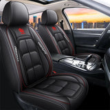 Black Full Covers Deluxe Universal Protector PU Leather Seat Covers UK