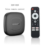 2025 Smart TV Box Netflix Android 13 4K HD Stream Player WiFi Bluetooth Voice RC