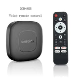 2025 Smart TV Box Netflix Android 13 4K HD Stream Player WiFi Bluetooth Voice RC