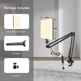 LED Photography Light with Scissor Arm Stand 3200K-5600K Zoom YouTube