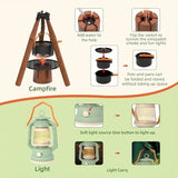 Kids Camping Set Toy Explorer Kit w/ Optional Tent Campfire Binoculars Gift UK