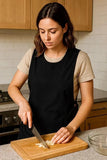 Ladies Plain Tabard Apron Pinafore Overall Kitchen Cleaning With Pocket