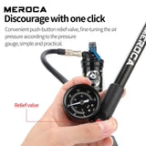 300psi MTB Bike Suspension Pump High Pressure Bicycle Air Fork Shock Black