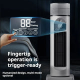 Tower Fan Air Cooling Bladeless Fan 6 Speeds Timer Remote Control