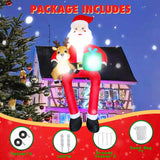 9.5Ft Christmas Inflatable Outdoor Decoration Giant Sitting Santa Claus Christma