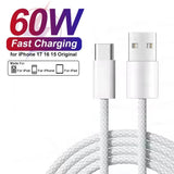 Heavy Duty USB to Type C Charging Cable Fast Phone Charger Long 25cm 1m 2m UK