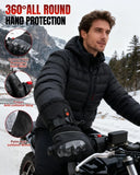 Rechargeable 6000mAh Battery Electric Heated Gloves Motorcycle Waterproof