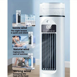 Tower Fan Air Cooling Bladeless Fan 6 Speeds Timer Remote Control