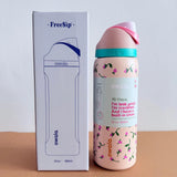 Owala Freesip Water Bottle Stainless Steel 24oz 32oz Multicolor Blue Bow Bottle
