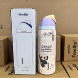 Owala Freesip Water Bottle Stainless Steel 24oz 32oz Multicolor Blue Bow Bottle