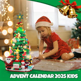 Christmas Tree Building Block Set – 24 Days Advent Calendar with Lights