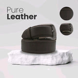 100% Genuine Pure Thick Leather High Quality Men Leather Belts 1.5 Belt Buckle