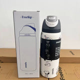 Owala Freesip Water Bottle Stainless Steel 24oz 32oz Multicolor Blue Bow Bottle