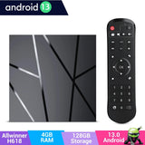 New T95Pro Android13.0 TV Box 4+128GB Quad Core 6K HDR Media Player WIFI Upgrade