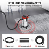 1200W Wet & Dry Vacuum Cleaner Industrial Water and Dirt 3-in-1 Blower Vac 20L