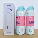 Owala Freesip Water Bottle Stainless Steel 24oz 32oz Multicolor Blue Bow Bottle