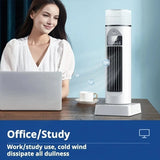 Tower Fan Air Cooling Bladeless Fan 6 Speeds Timer Remote Control